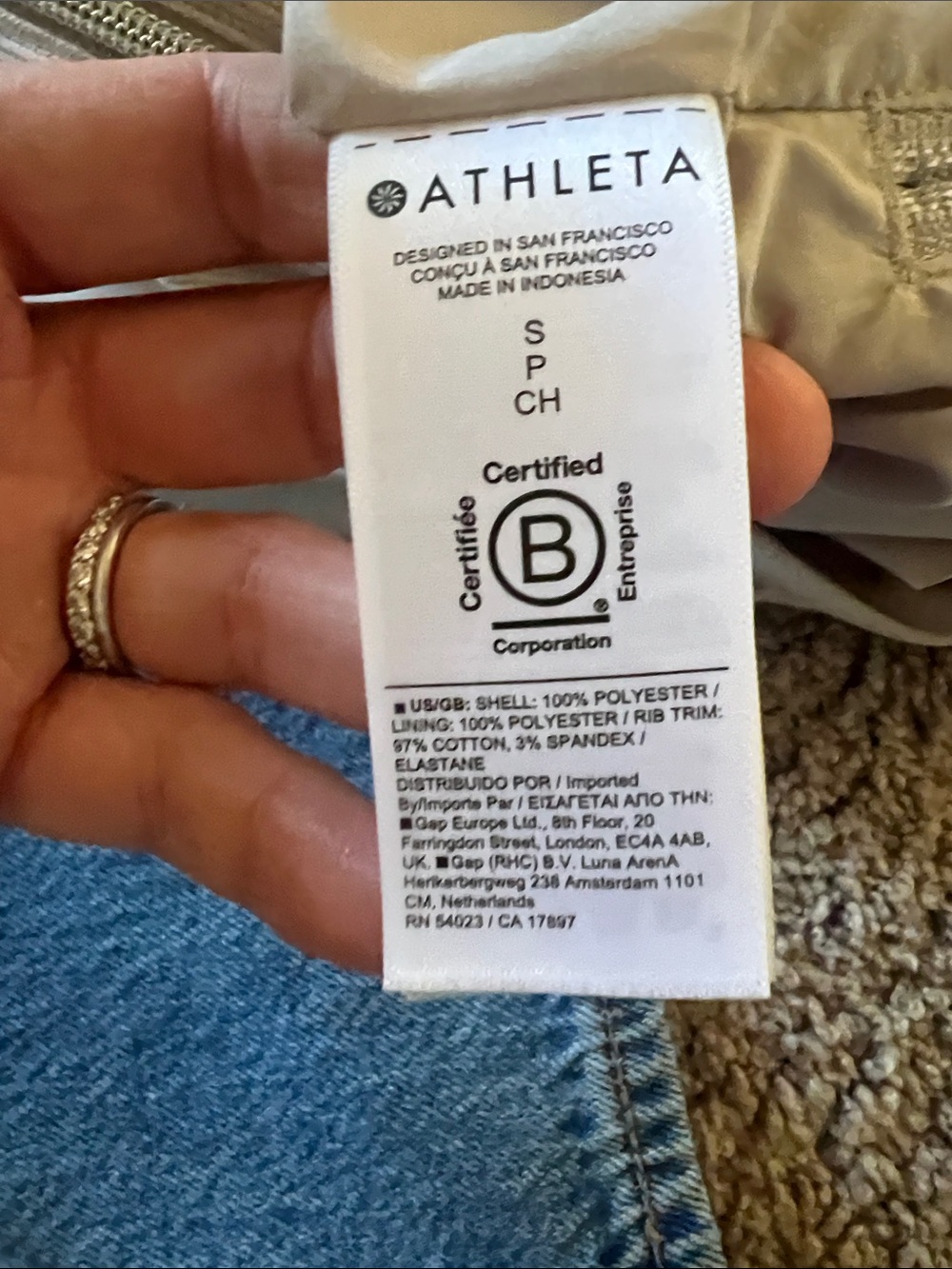 Athleta Jetset Bomber in Abalone - Picture 5 of 6